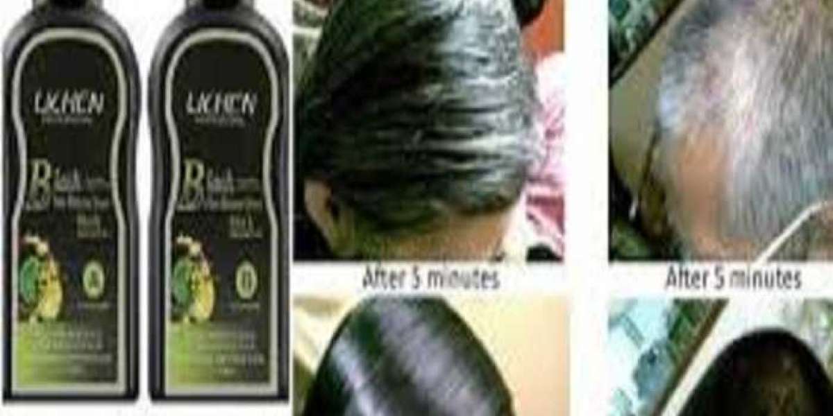 Buy Online Lichen Black Hair Color Shampoo in Pakistan - 03067788111