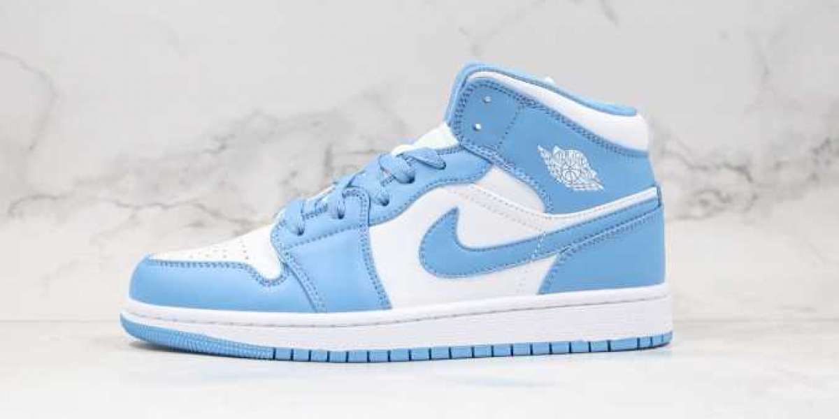 Free Shipping Air Jordan 1 Low North Carolina Blue On Sale