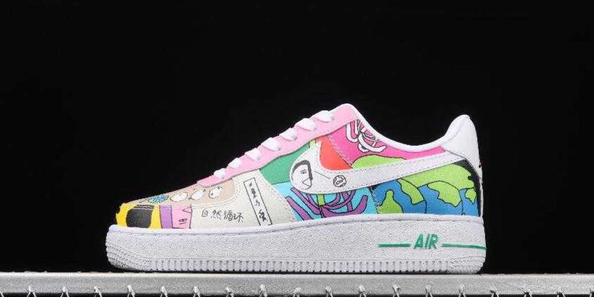 Ruohan Wang x Nike Air Force 1 Low White Multi New Brand Shoes Picture