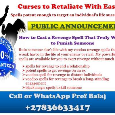 Best Way to Cast Revenge Spells on Your Enemy: How to Destroy Your Enemy Without Fighting | Revenge Spell to Kill Enemy Overnight +27836633417 Profile Picture