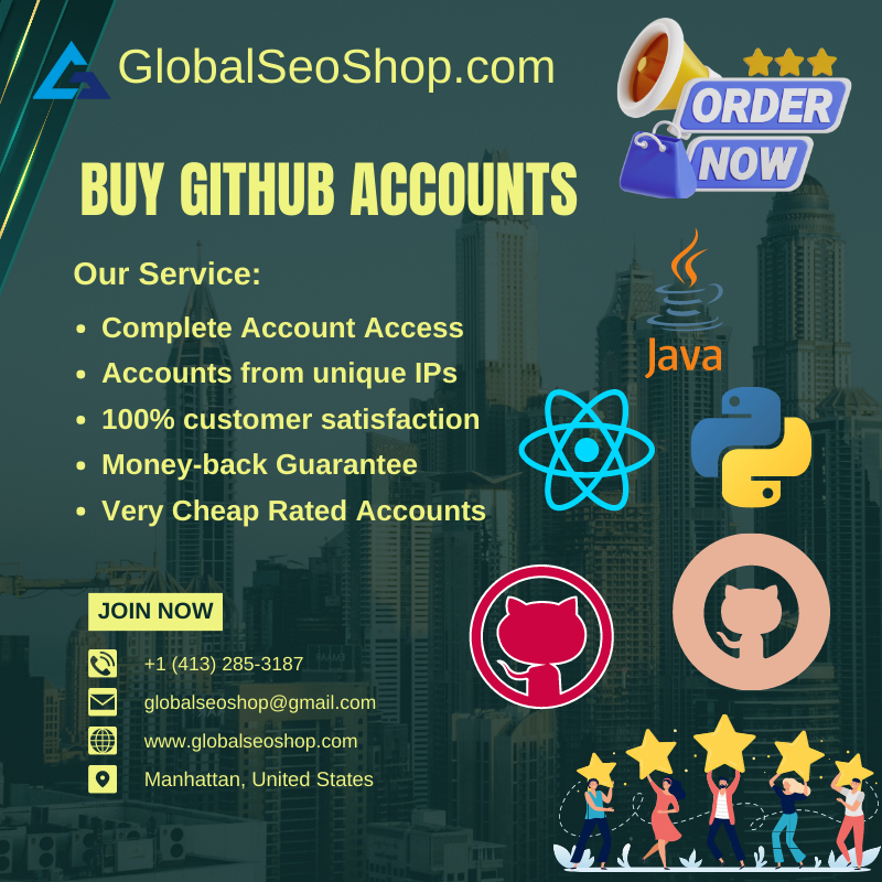 Buy GitHub Accounts -Cheap, PVA, Aged