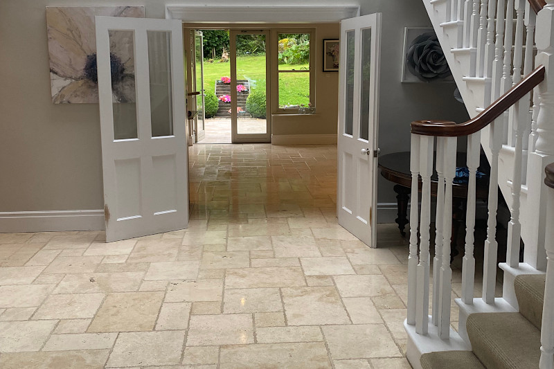 Travertine Cleaning, Polishing & Sealing Services - Green Carpet Clean