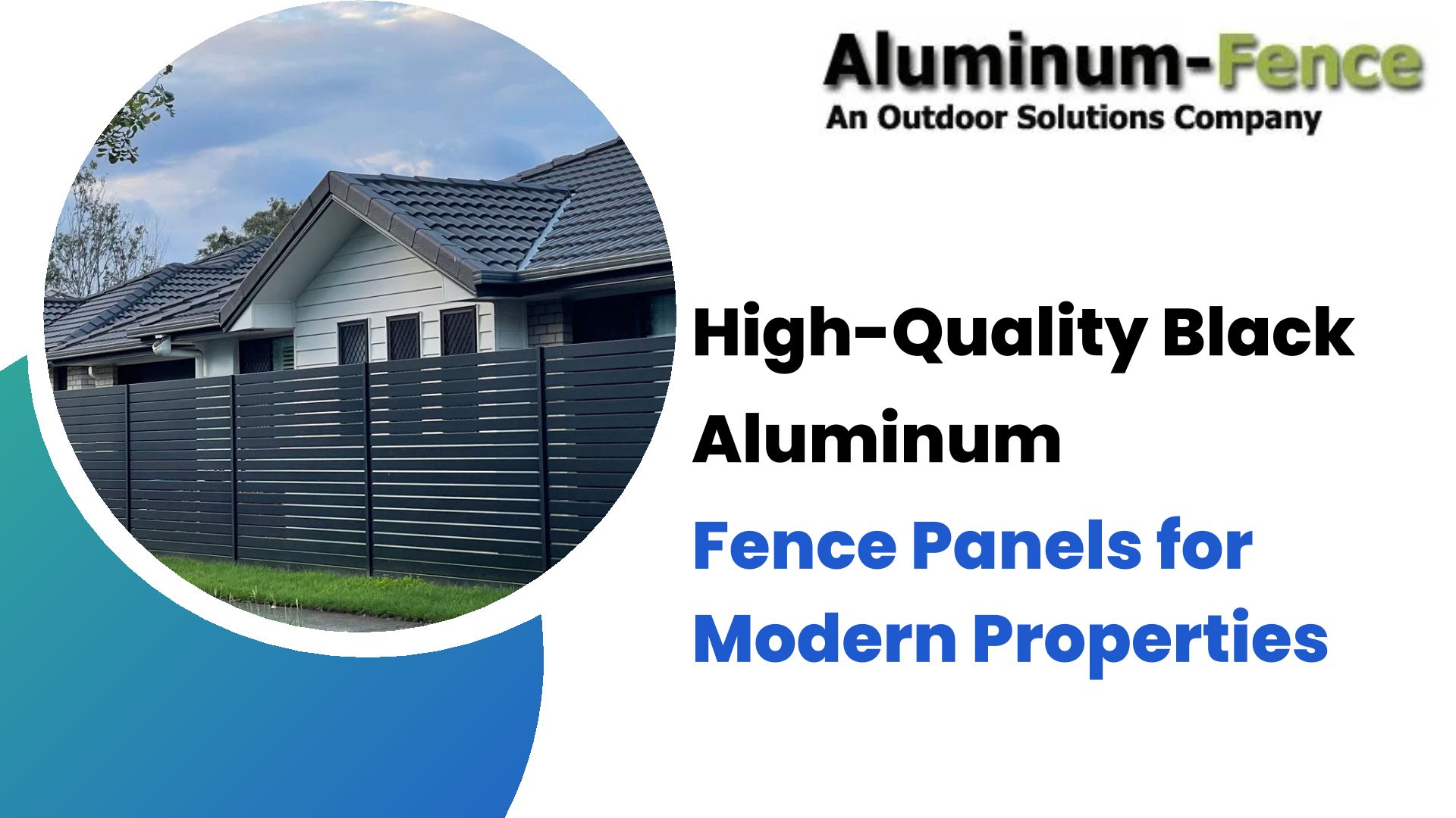 High-Quality Black Aluminum Fence Panels For Modern Properties