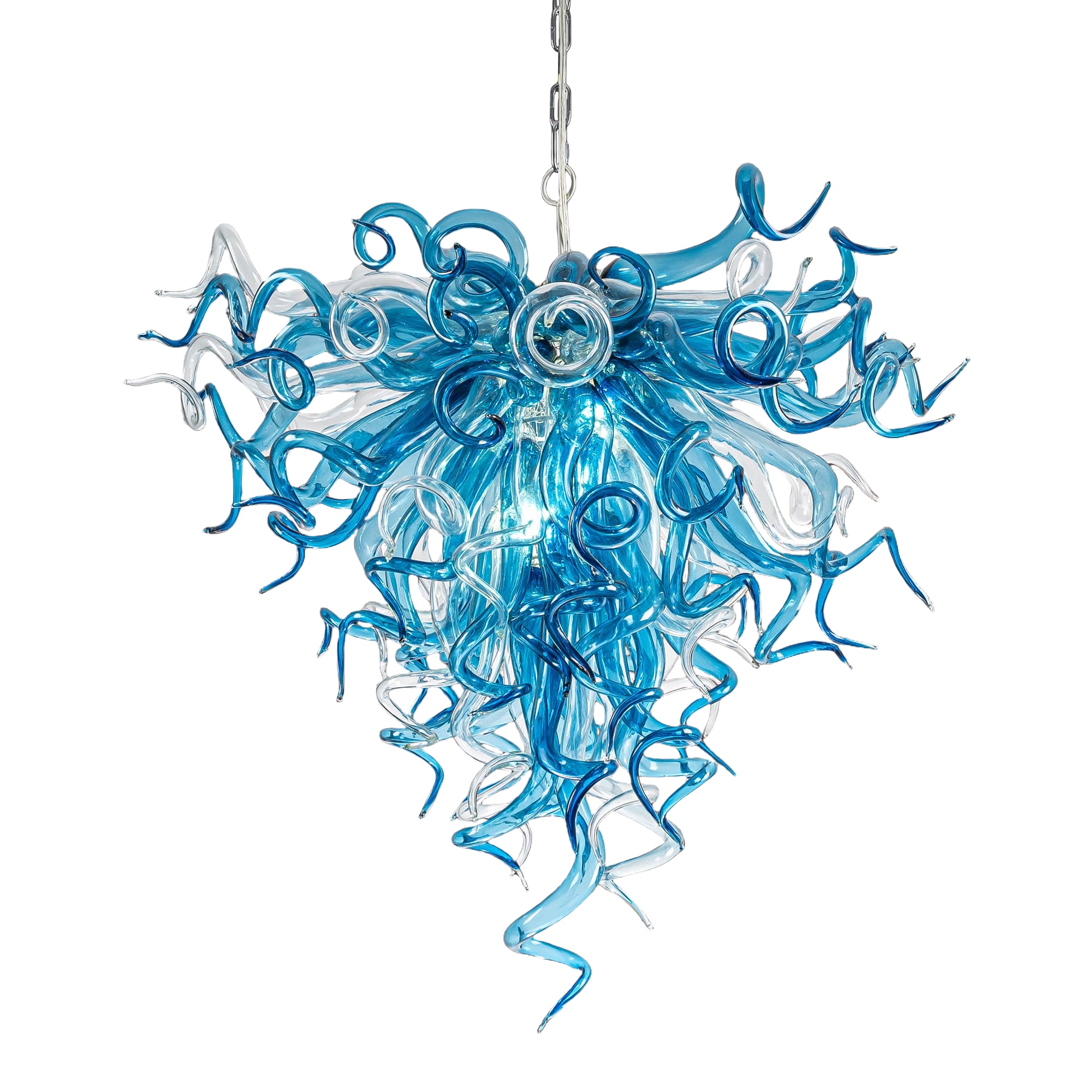 Blown glass chandelier For Sale - Remshep.com