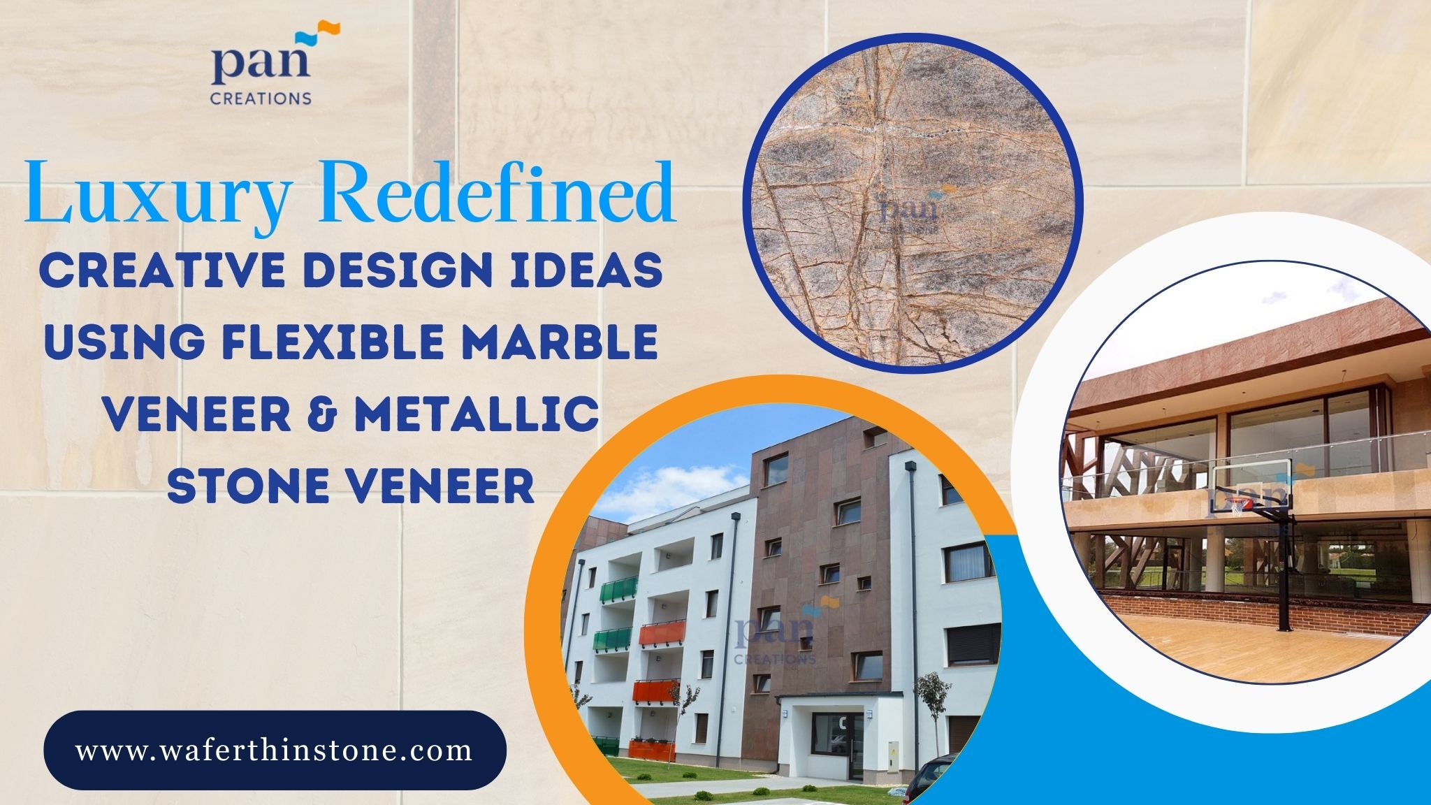 Luxury Redefined: Creative Design Ideas Using Flexible Marble Veneer and Metallic Stone Veneer