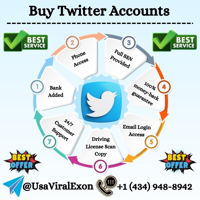 Buy Twitter Accounts - 100 % Safe & Verified Accounts
