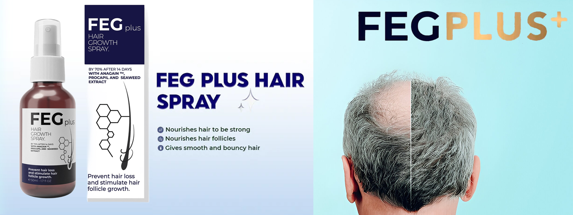 FEG Plus Hair Growth Spray In Pakistan Buy 50ml at Best Price