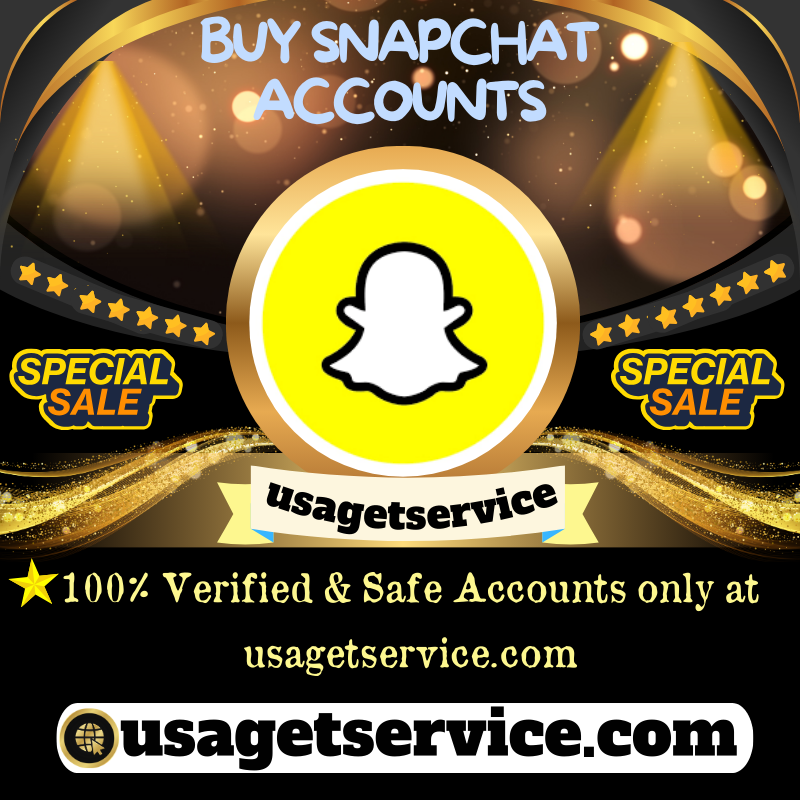 Get Snapchat Accounts - 100% Best top New, Aged, PVA & Bulk