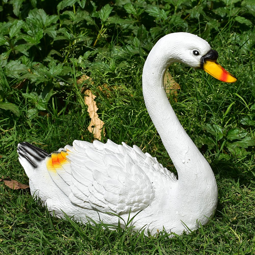 Premium White Swan Animal Statue | Garden & Home Decor